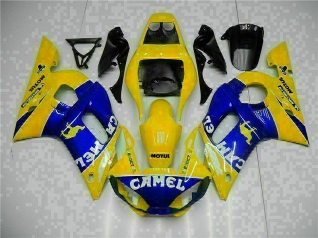 Amarillo Azul ABS Plásticos Yamaha R6 98-02
