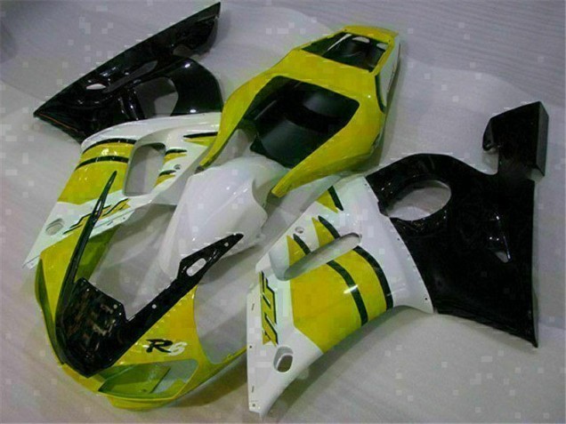 Amarillo Blanco Carenado Yamaha R6 98-02