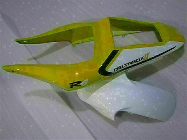 Amarillo Blanco Carenado Yamaha R6 98-02