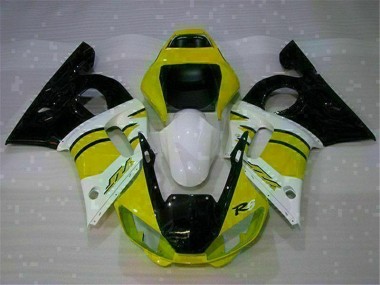 Amarillo Blanco Carenado Yamaha R6 98-02