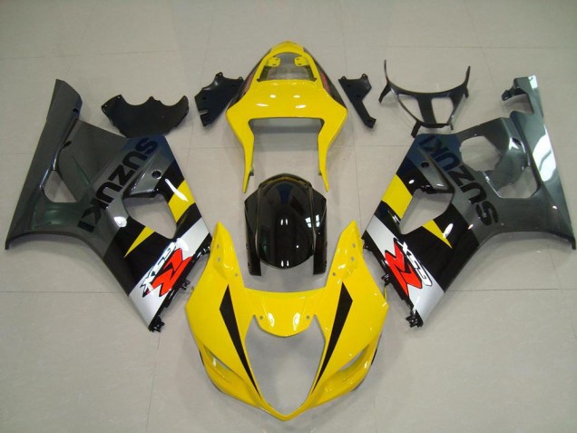 Amarillo Gris Carenado Suzuki GSXR 1000 K3 03-04