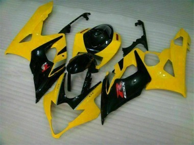 Amarillo Negro Kit Completo Carenado Suzuki GSXR 1000 K5 05-06