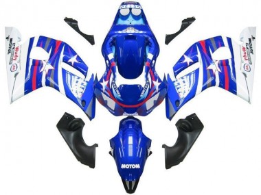 Azul Blanco Estrella Fiat Carenado Yamaha R6 98-02