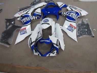 Azul Blanco Lucky Strike Motul Carenado Suzuki GSXR 600 K11 11-21