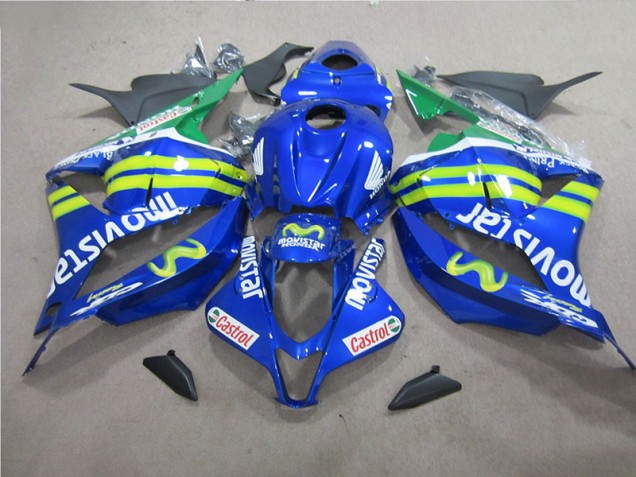 Azul Blanco Movistar Carenado Honda CBR 600 RR 09-12