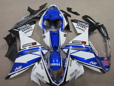Azul Blanco Pizzoli Carenado Yamaha R1 12-14