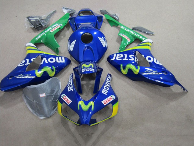 Azul Movistar Castrol Carenado Suzuki GSXR 600 K6 06-07