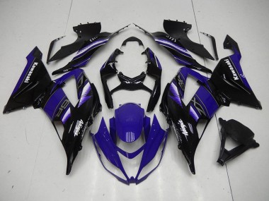 Azul Negro Carenado Kawasaki ZX6R 13-18