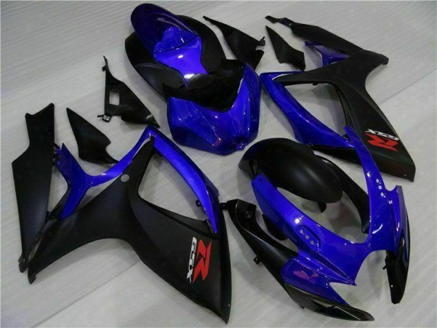Azul Negro Carenado & Plástico Suzuki GSXR 600 / 750 K6 06-07
