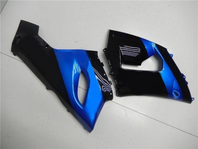 Azul Negro Kits Completo Carenado ABS Kawasaki ZX6R 05-06