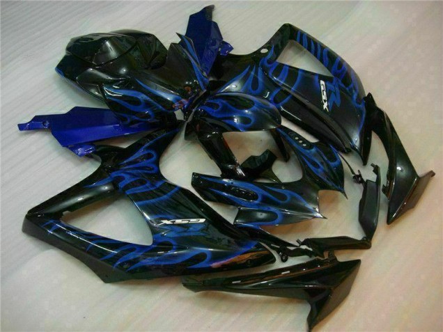 Azul Negro Kits Completo Carenado ABS Suzuki GSXR 600 / 750 K8 08-10