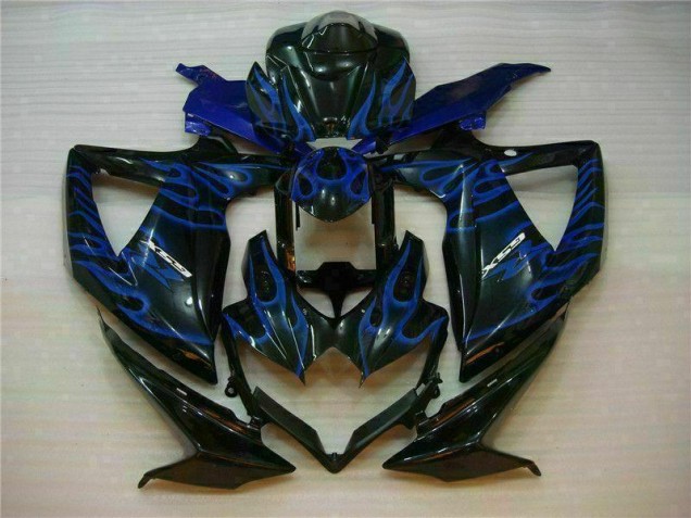Azul Negro Kits Completo Carenado ABS Suzuki GSXR 600 / 750 K8 08-10