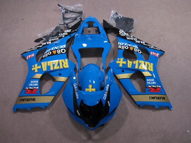 Azul Rizla Q8 Oils Carenado Suzuki GSXR 1000 K3 03-04