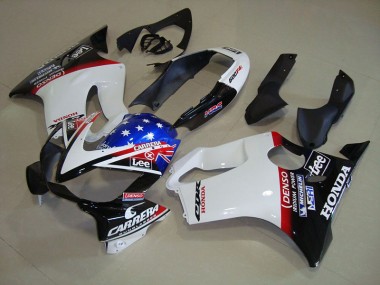 Blanco Azul DENSO HRC Carrera Carenado Honda CBR 600 F4i 04-07