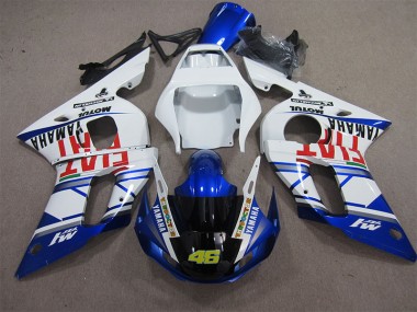 Blanco Azul Fiat 46 Carenado Yamaha R6 98-02