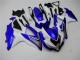 Blanco Azul Kit Completo Carenado Suzuki GSXR 600 / 750 K8 08-10
