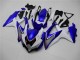 Blanco Azul Kit Completo Carenado Suzuki GSXR 600 / 750 K8 08-10