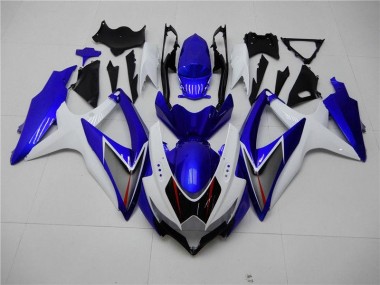 Blanco Azul Kit Completo Carenado Suzuki GSXR 600 / 750 K8 08-10
