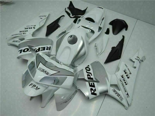 Blanco Kit Completo Carenado Honda CBR 600 RR 05-06