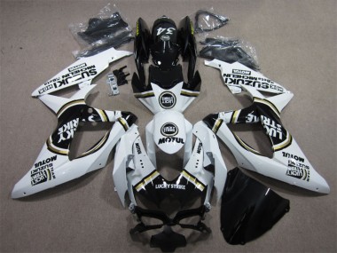 Blanco Lucky Strike Negro Motul Carenado Suzuki GSXR 600 K8 08-10