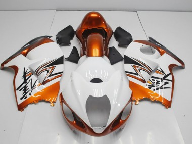 Blanco Naranja Carenado Suzuki GSXR 1300 Hayabusa 96-07