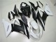 Blanco Negro ABS Plástica Kawasaki ZX6R 13-18