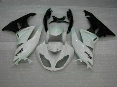 Blanco Negro Kits ABS Carenado Kawasaki ZX6R 09-12