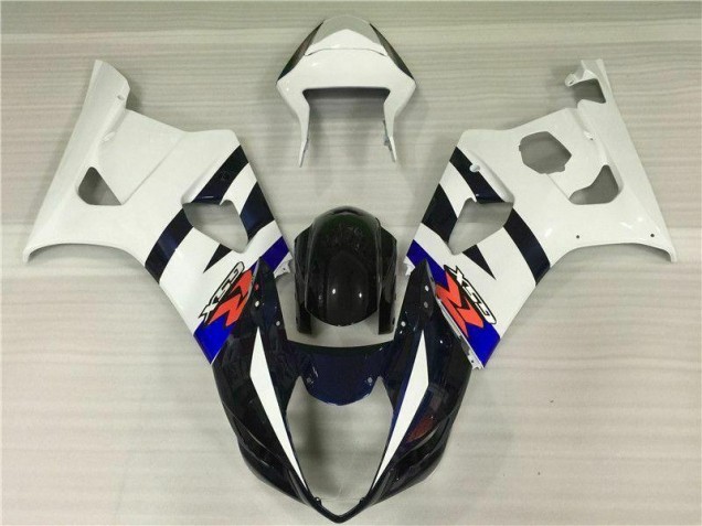 Blanco Negro Kits Carenado Suzuki GSXR 1000 K3 03-04