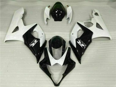 Blanco Negro Kits Completo Carenado ABS Suzuki GSXR 1000 K5 05-06