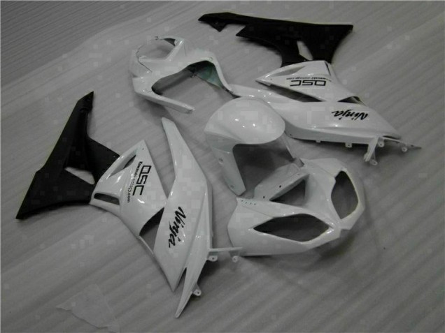 Blanco Negro Ninja Carenado Kawasaki ZX6R 09-12