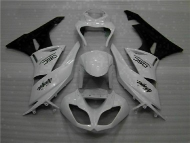 Blanco Negro Ninja Carenado Kawasaki ZX6R 09-12