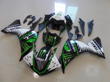 Blanco Verde Big Monster Carenado Yamaha R1 12-14