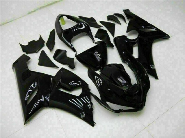 Brillante Negro Carenado Kawasaki ZX6R 05-06