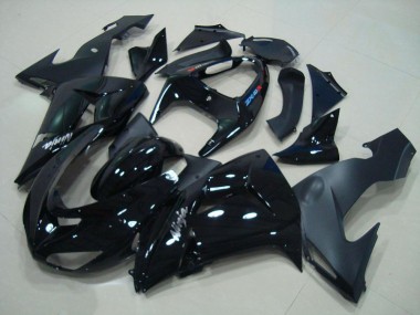 Brillante Negro Negro Mate Carenado Kawasaki ZX10R 06-07