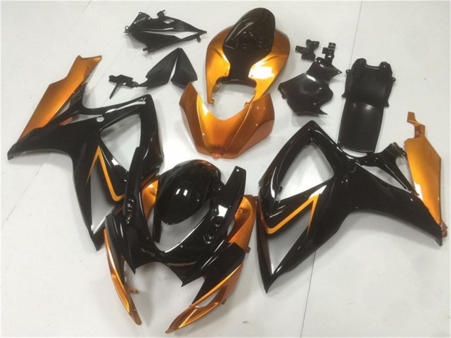 Carenados Moto Suzuki GSXR 600/750 2006-2007 - Naranja Negro Brillante
