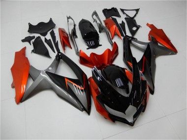 Carenados Moto Suzuki GSXR 600/750 2008-2010 - Naranja Gris Negro Brillante