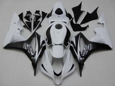 Carenado Moto Honda CBR600RR 2007-2008 - Blanco Negro Brillante