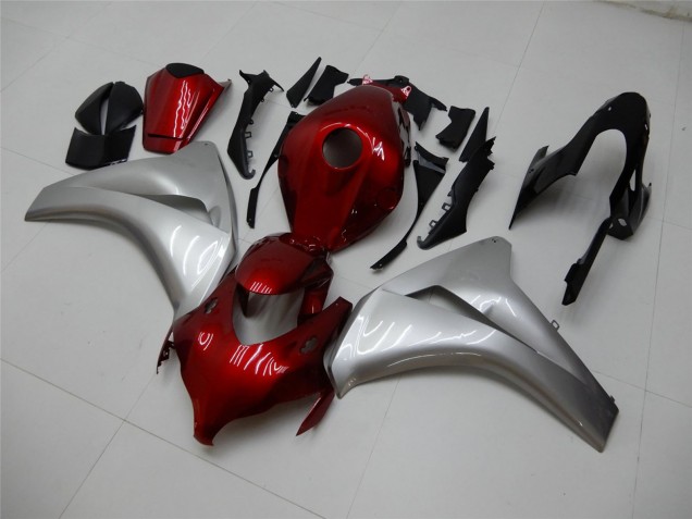 Carenados Moto Honda CBR1000RR 2008-2011 - Plata Rojo Granate