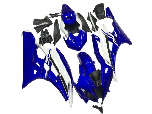 Carenados Moto Yamaha YZF R6 2006-2007 - Azul Blanco Negro
