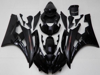 Kits Carenado Moto Yamaha YZF R6 2006-2007 - Negro Brillante Negro Mate