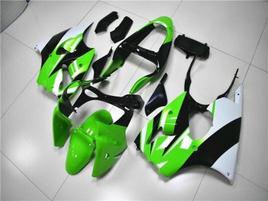 Kits Carenado Moto Kawasaki ZX6R 2000-2002 - Verde Blanco Negro