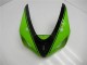 Carenado Moto Kawasaki ZX6R 2005-2006 - Verde Negro Brillante