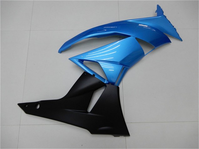 Carenados Moto Kawasaki ZX6R 2009-2012 - Azul Claro Negro Brillante