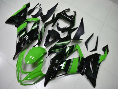 Carenado Moto Kawasaki ZX6R 2013-2018 - Verde Negro Brillante