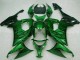 Carenados Moto Kawasaki ZX10R 2008-2010 - Negro Brillante Verde Llama