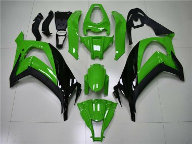 Carenado Moto Kawasaki ZX10R 2011-2015 - Verde Negro Brillante