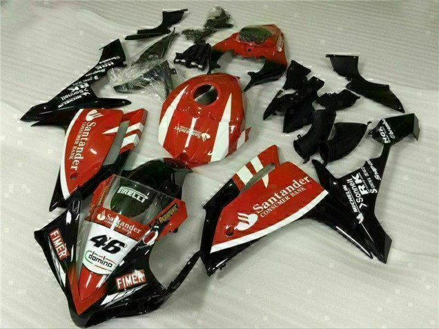 Carenados Moto Yamaha YZF R1 2007-2008 - Rojo Blanco Negro Fimer Santander 46