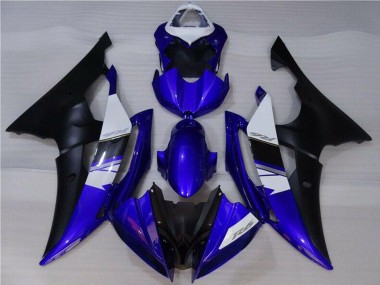 Carenados Moto Yamaha YZF R6 2008-2016 - Blanco Azul Negro Mate