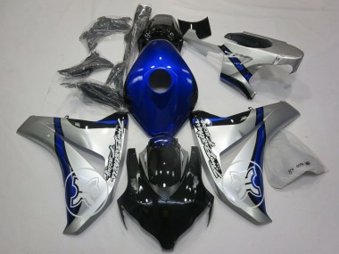 Carenados Moto Honda CBR1000RR 2006-2007 - Plata Azul Negro Brillante TBR