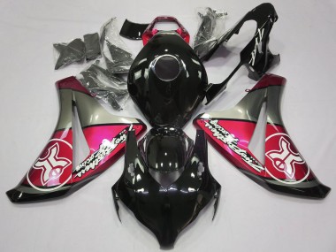 Carenados Moto Honda CBR1000RR 2008-2011 - Rosa Gris Negro Brillante